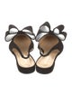 Mach & Mach Suede Bow Accents Slingback Flats