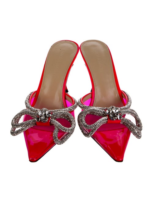 Mach & Mach PVC Bow Accents Mules