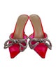Mach & Mach PVC Bow Accents Mules