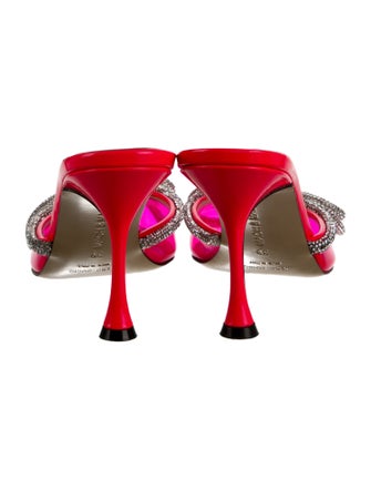 Mach & Mach PVC Bow Accents Mules