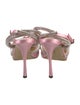 Mach & Mach Satin Bow Accents Slingback Pumps
