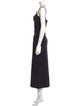 Mach & Mach Square Neckline Midi Length Dress