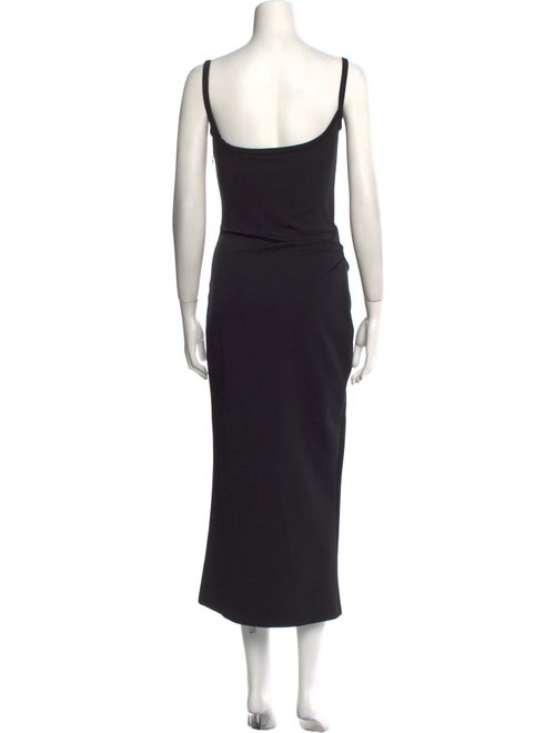 Mach & Mach Square Neckline Midi Length Dress