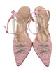 Mach & Mach Lace Bow Accents D'Orsay Pumps