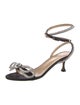 Mach & Mach Crystal Bow Accents Sandals