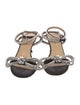 Mach & Mach Crystal Bow Accents Sandals