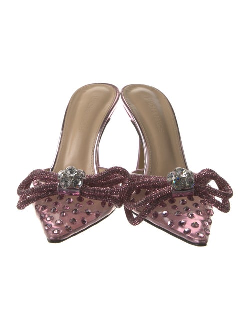 Mach & Mach PVC Bow Accents Mules