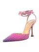 Mach & Mach Satin Tie-Dye Print D'Orsay Pumps