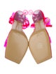 Mach & Mach Patent Leather Bow Accents Sandals