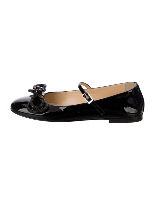 Mach & Mach Patent Leather Mary Jane Flats