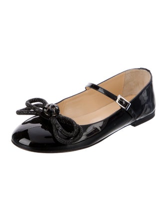 Mach & Mach Patent Leather Mary Jane Flats