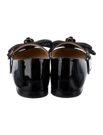 Mach & Mach Patent Leather Mary Jane Flats