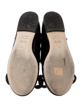 Mach & Mach Patent Leather Mary Jane Flats