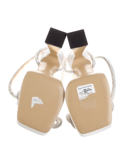 Mach & Mach Satin Bow Accents Sandals