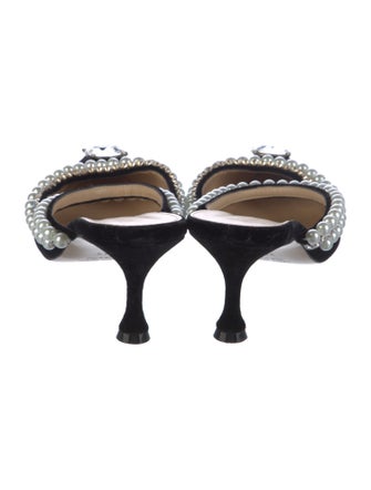 Mach & Mach Velvet Mules