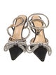 Mach & Mach Satin Bow Accents D'Orsay Pumps