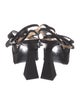 Mach & Mach Satin Bow Accents Sandals