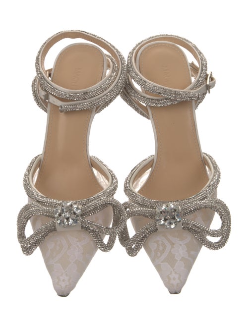 Mach & Mach Lace Bow Accents D'Orsay Pumps
