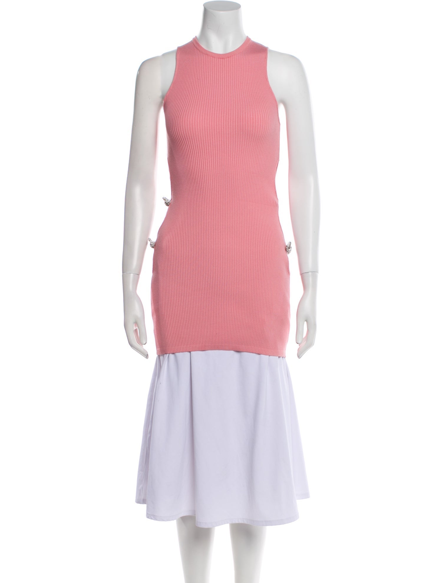 Mach & Mach Crew Neck Sleeveless Tunic