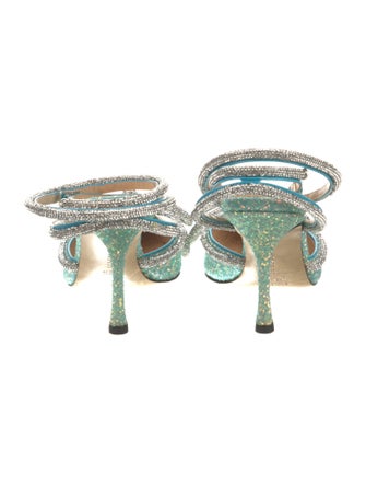 Mach & Mach Satin Bow Accents D'Orsay Pumps