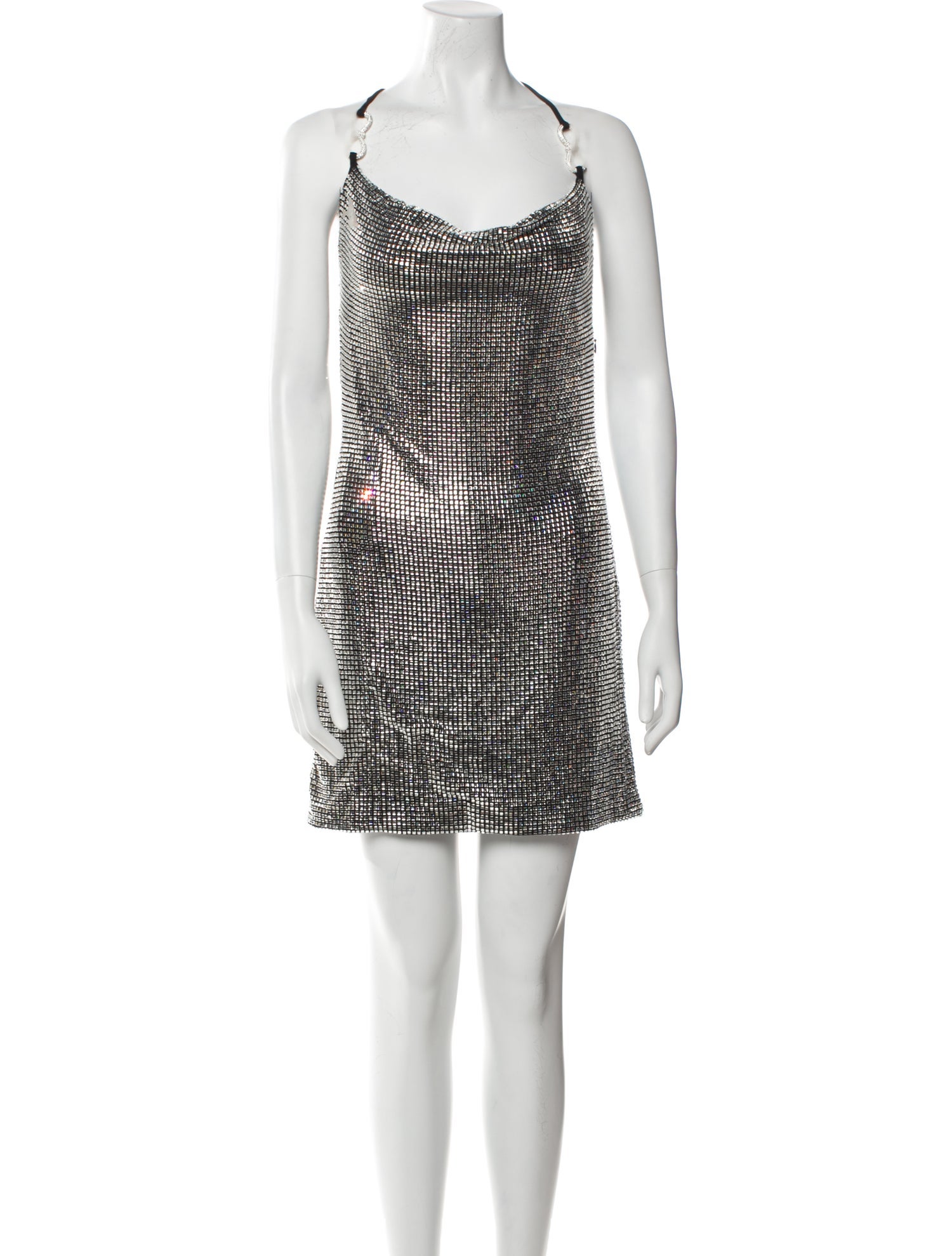 Mach & Mach Silk Mini Dress