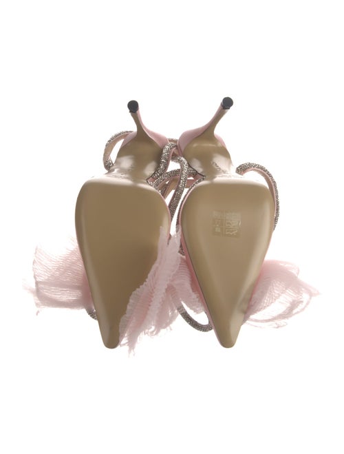 Mach & Mach Satin Bow Accents Mules