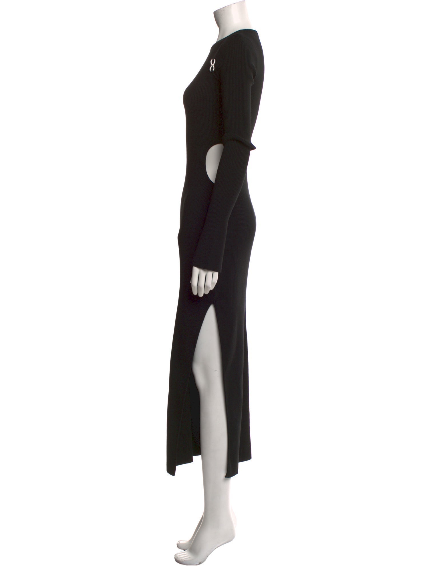 Mach & Mach Crew Neck Long Dress