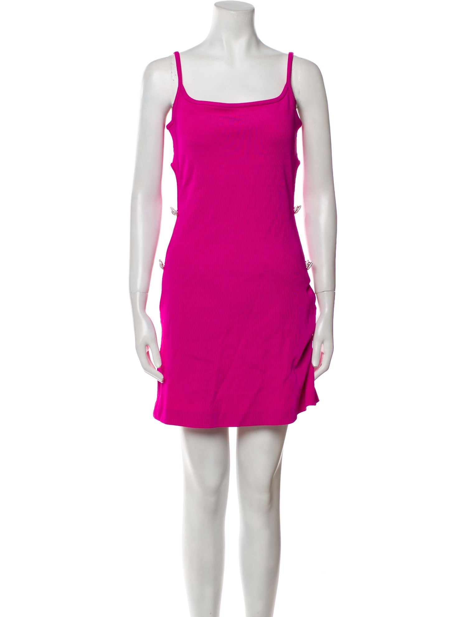 Mach & Mach Square Neckline Mini Dress