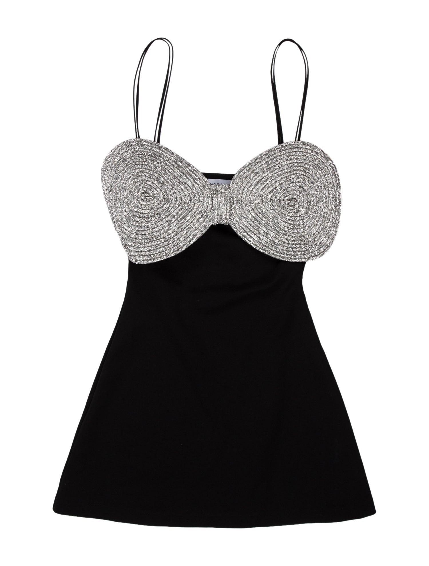 Mach & Mach Square Neckline Mini Dress