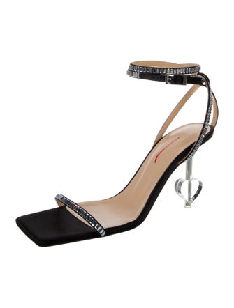 Mach & Mach Satin Sandals