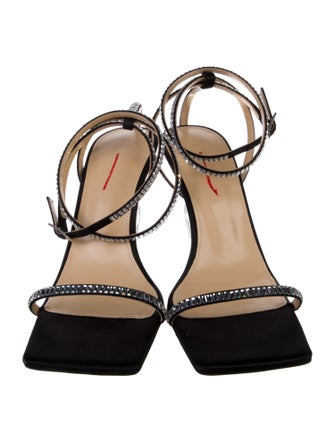 Mach & Mach Satin Sandals