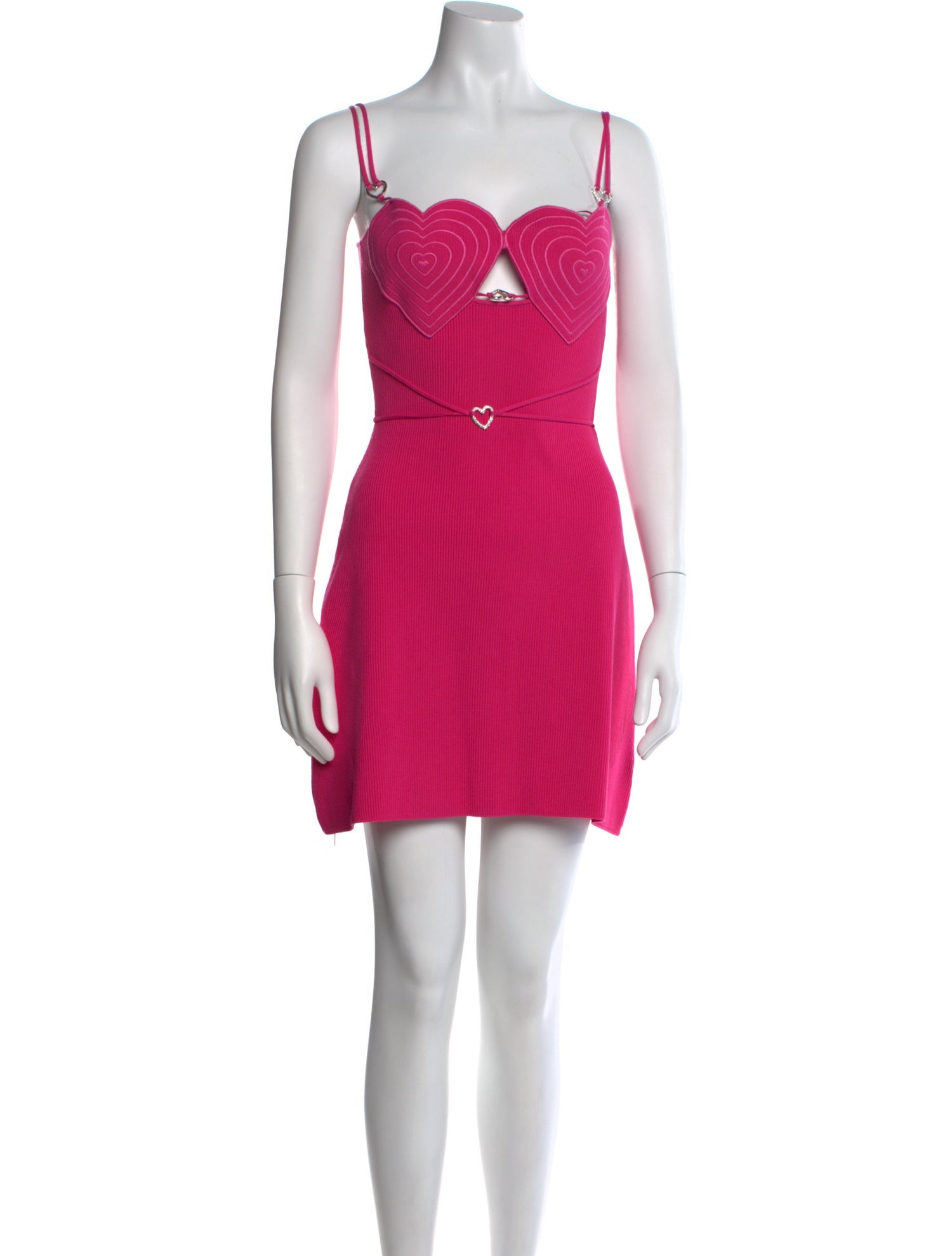 Mach & Mach Square Neckline Mini Dress