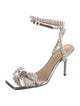 Mach & Mach Faux Pearl Accents Leather Sandals