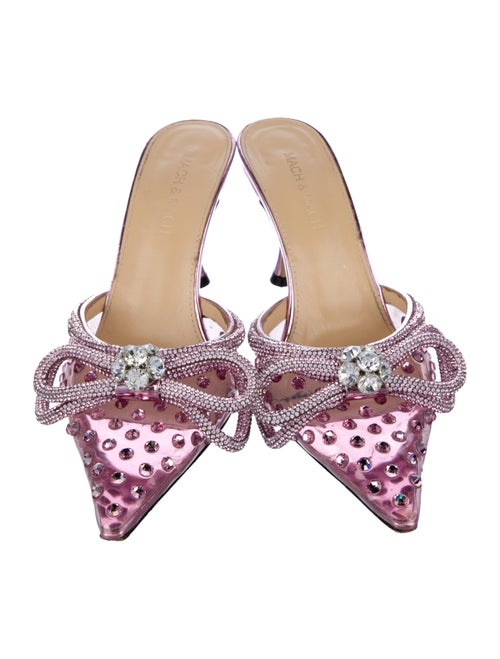 Mach & Mach PVC Polka Dot Print Mules