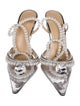 Mach & Mach PVC Crystal Embellishments D'Orsay Pumps