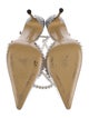 Mach & Mach PVC Crystal Embellishments D'Orsay Pumps
