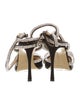 Mach & Mach Satin Bow Accents D'Orsay Pumps