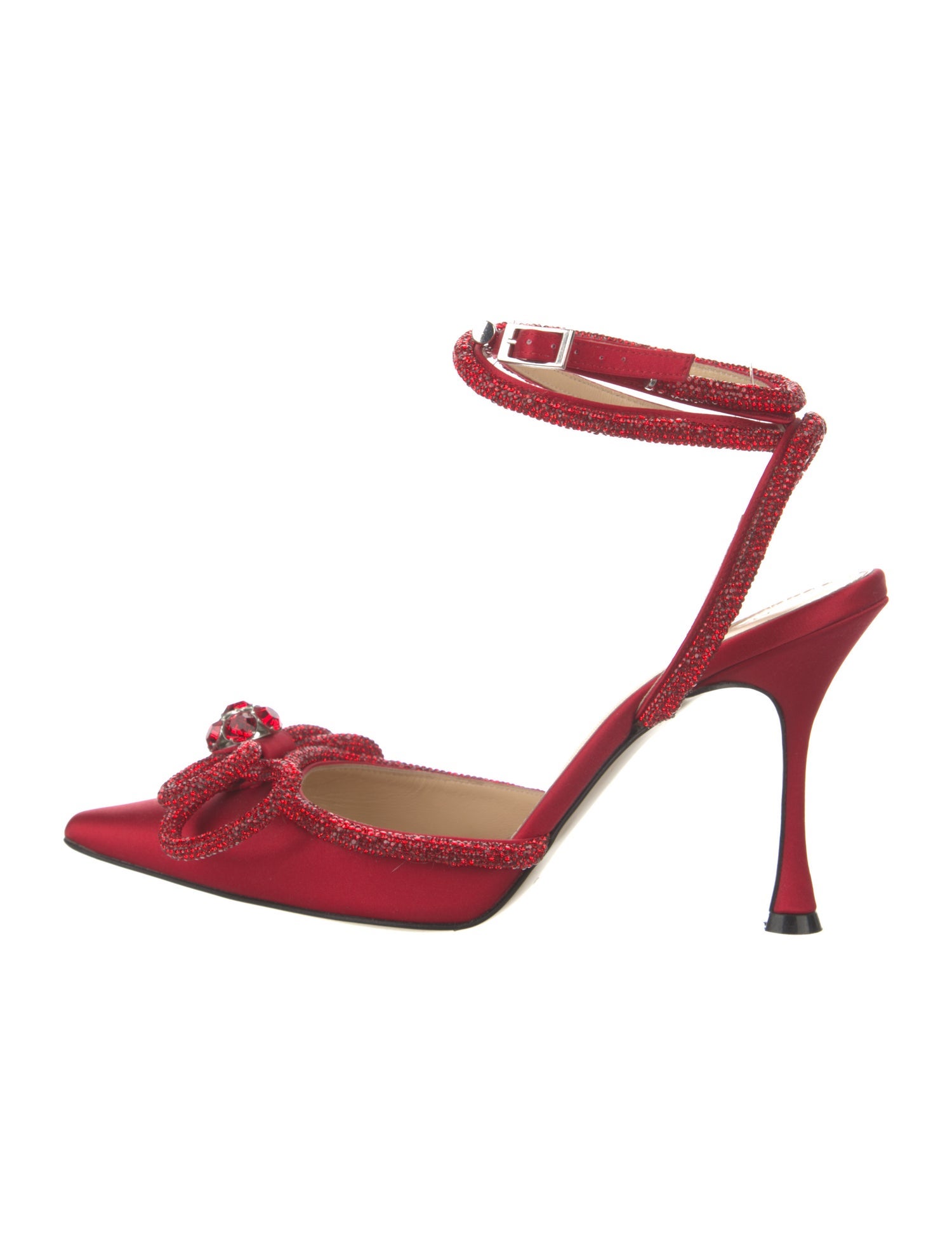 Mach & Mach PVC Bow Accents D'Orsay Pumps