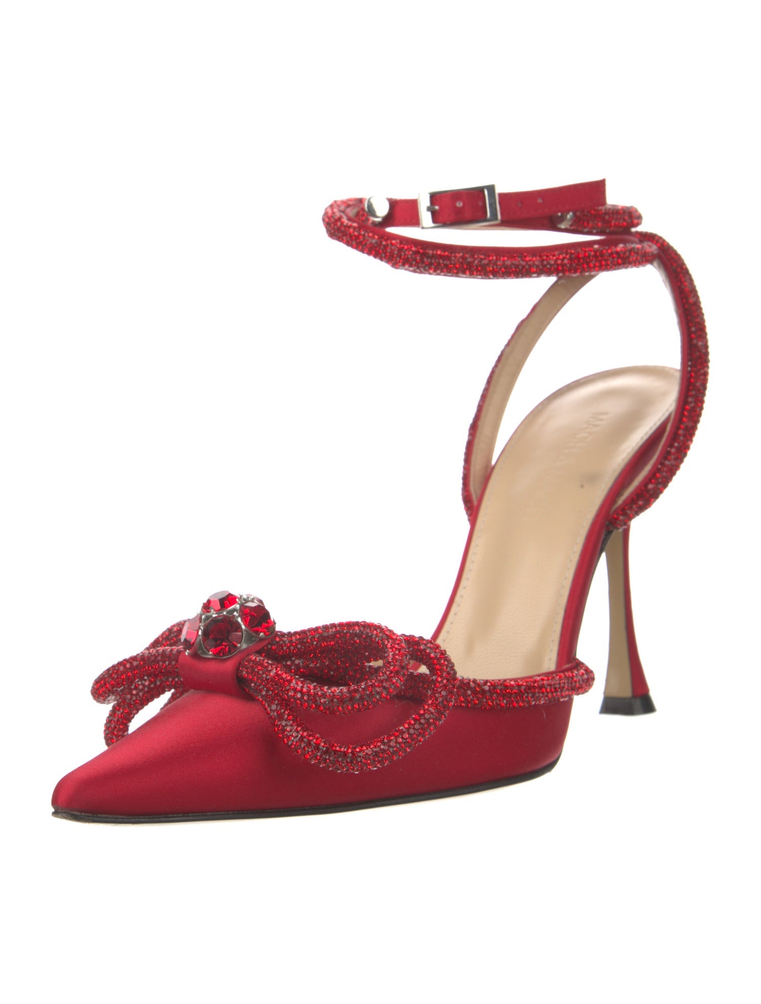 Mach & Mach PVC Bow Accents D'Orsay Pumps