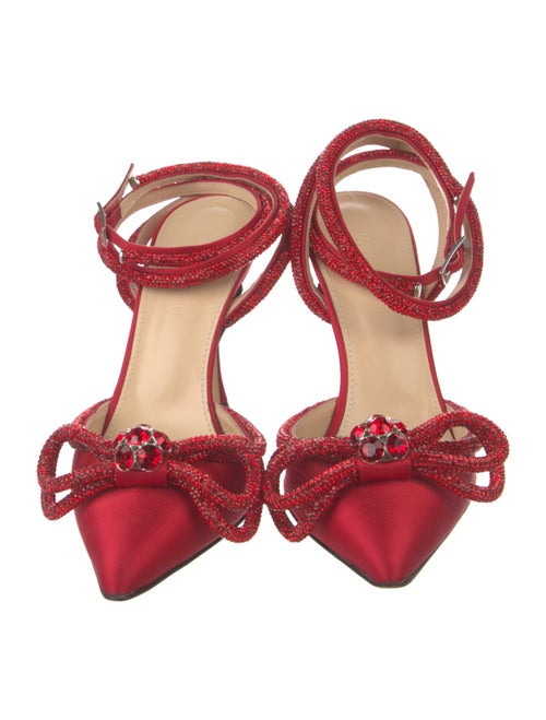 Mach & Mach PVC Bow Accents D'Orsay Pumps