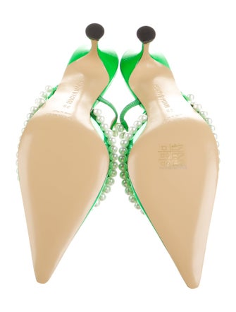 Mach & Mach PVC Crystal Embellishments Mules