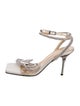 Mach & Mach Crystal Bow Accents Sandals