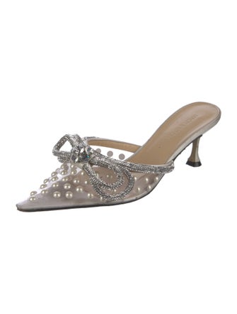 Mach & Mach PVC Bow Accents Mules