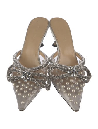 Mach & Mach PVC Bow Accents Mules