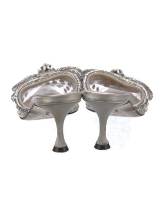 Mach & Mach PVC Bow Accents Mules