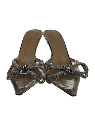 Mach & Mach Faux Pearl Accents PVC Mules