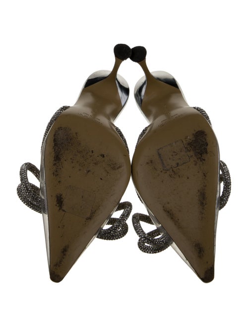 Mach & Mach Faux Pearl Accents PVC Mules