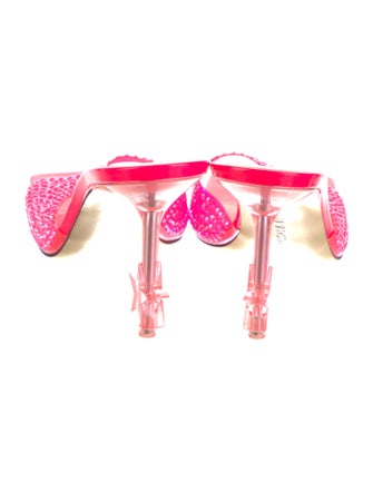 Mach & Mach PVC Crystal Embellishments Slides