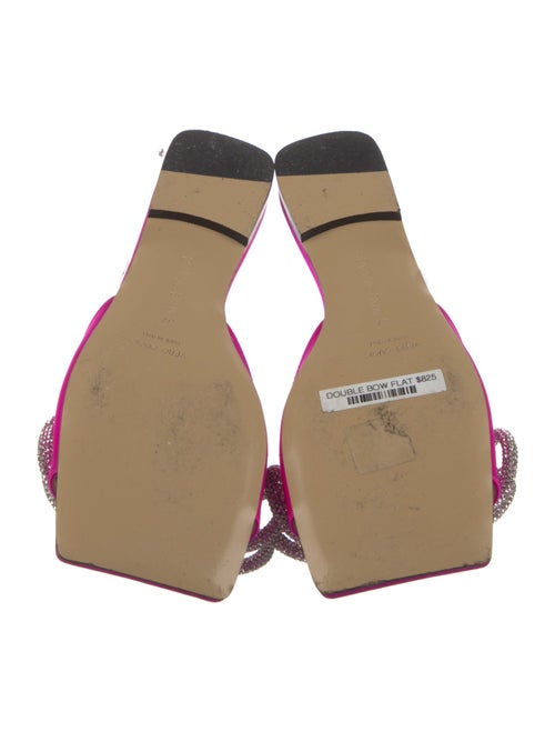 Mach & Mach Satin Bow Accents Slides