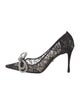 Mach & Mach Lace Lace Pattern Pumps